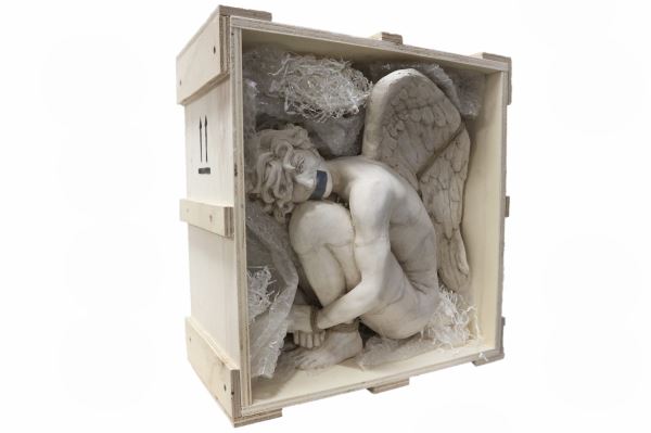 Angelo in Custodia - Sculpture - Daniele Accossato